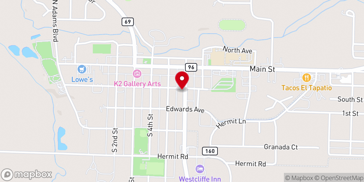 Map showing location of Community United Methodist Church