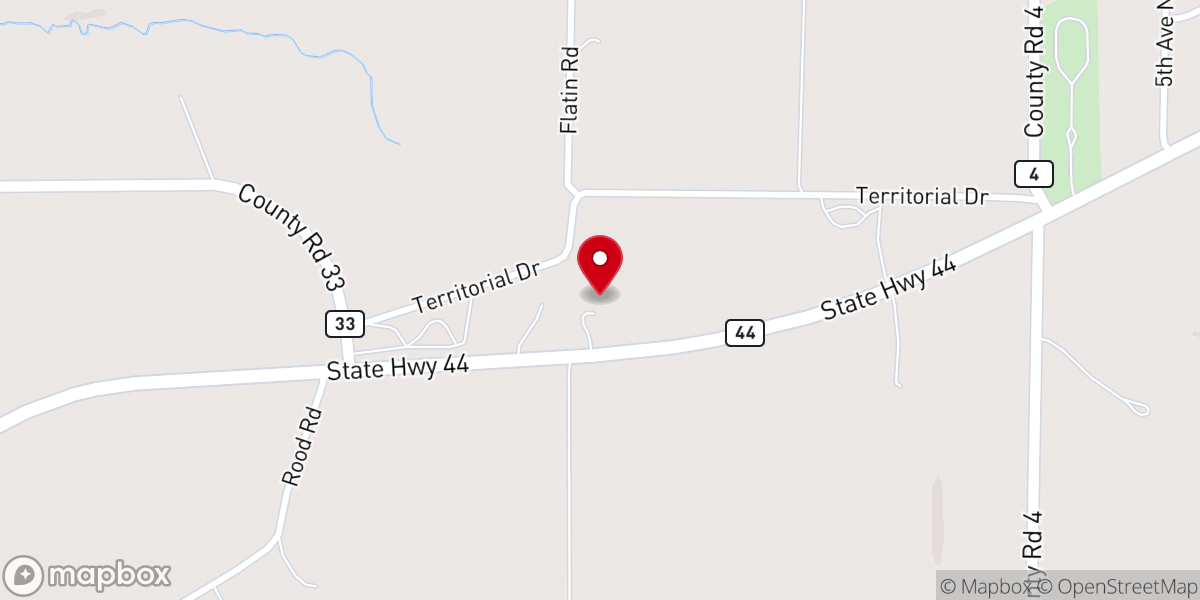 Map showing location of Calvary Evangelical Free Church