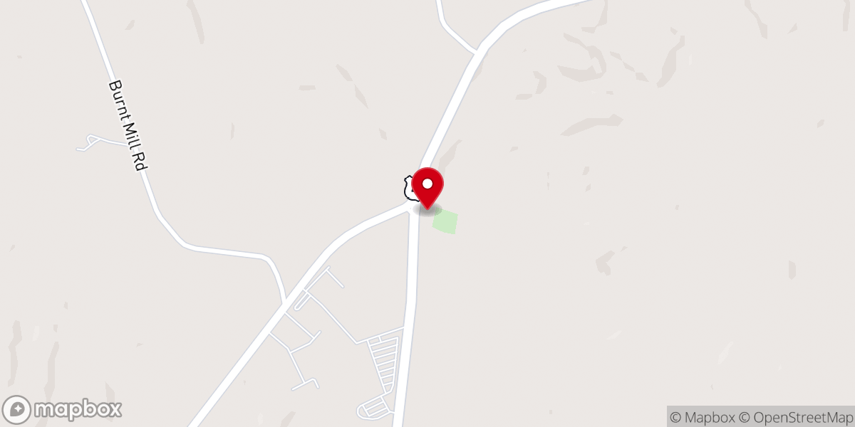Map showing location of Fairview church of Christ