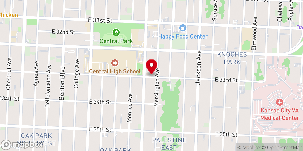 Map showing location of Rescue Baptist Church of Jesus Christ