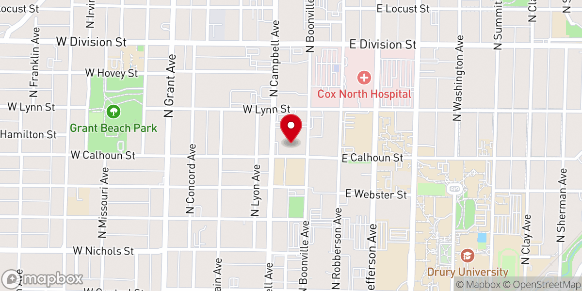Map showing location of Central Assembly Of God