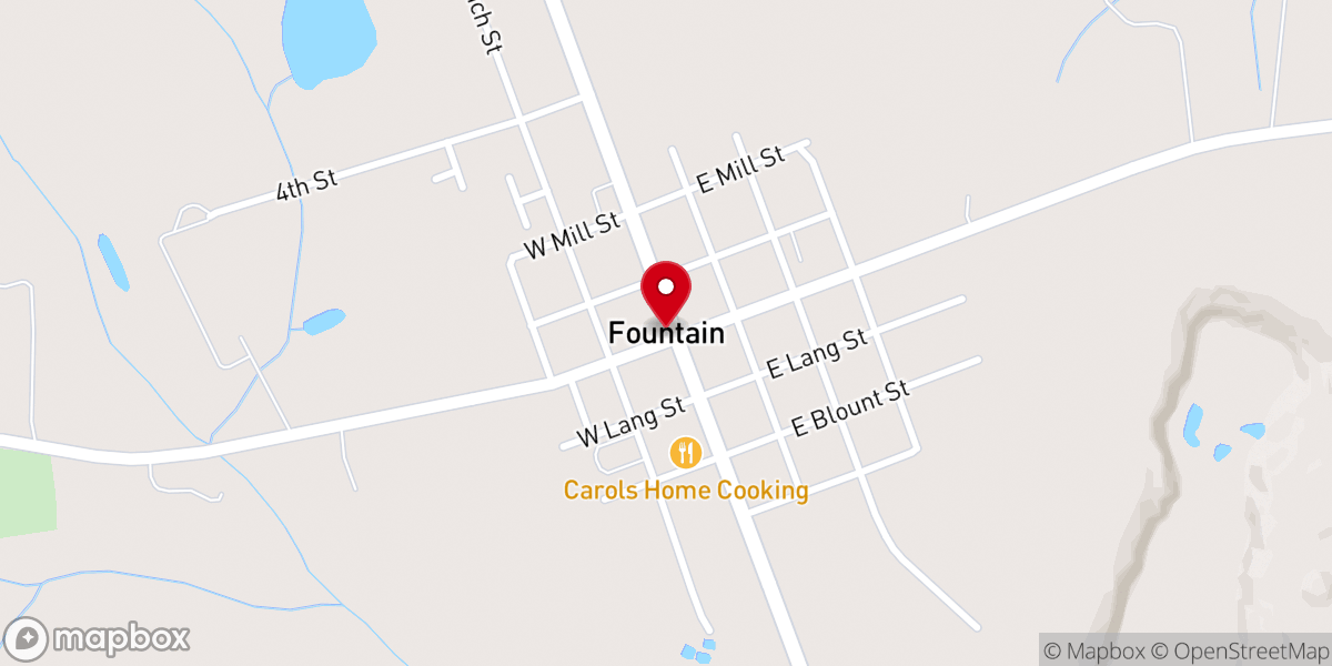 Map showing location of Fountain Hill Primitive Baptist church