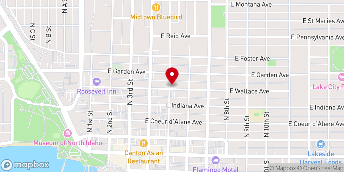 Map showing location of St. Luke's Episcopal Church