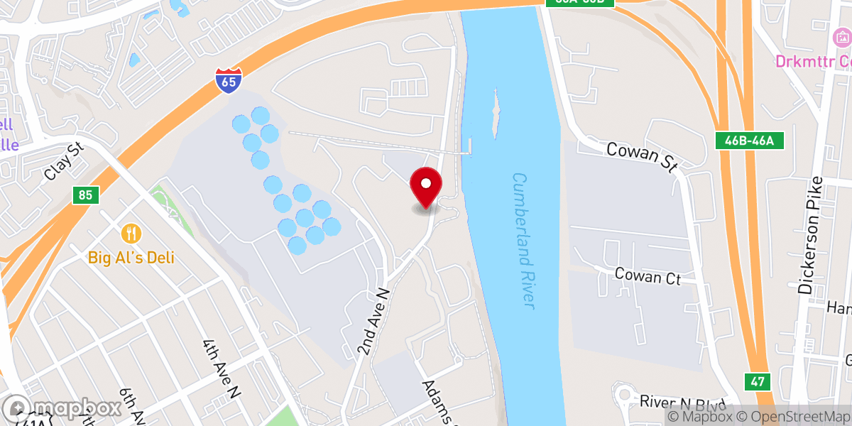 Map showing location of Reel Men of God