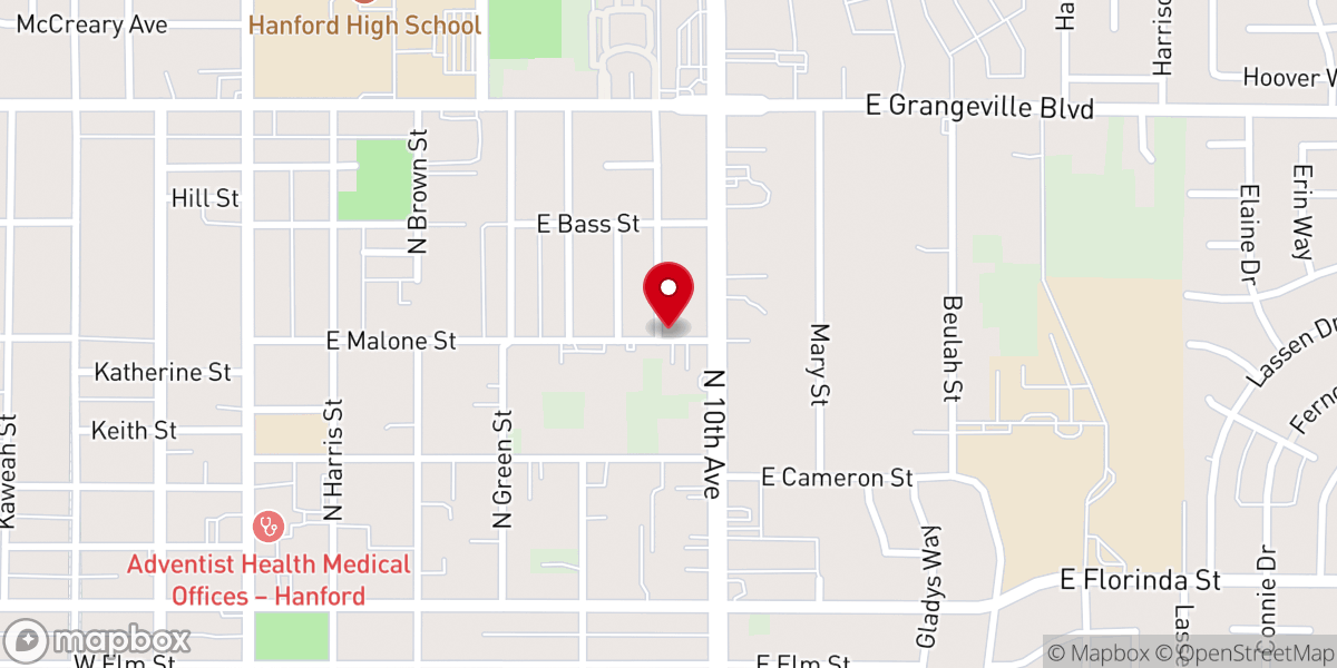 Map showing location of Grace Temple Pentecostal Holiness Church