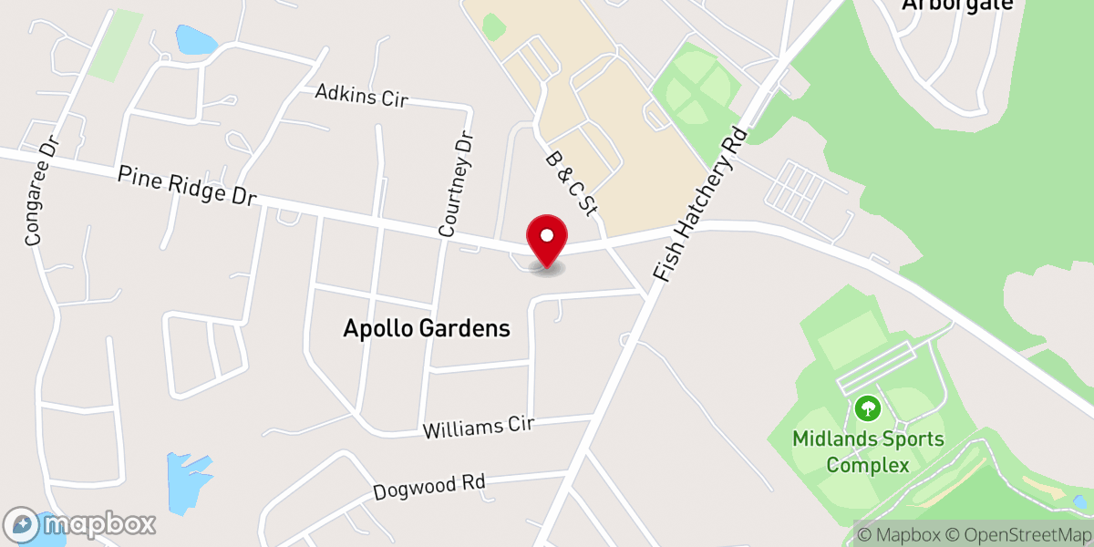 Map showing location of Ignite Fellowship