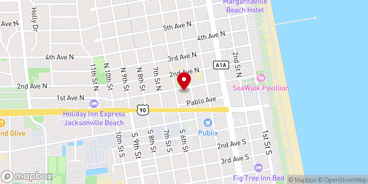 Map showing location of St. Paul's Family Life Center