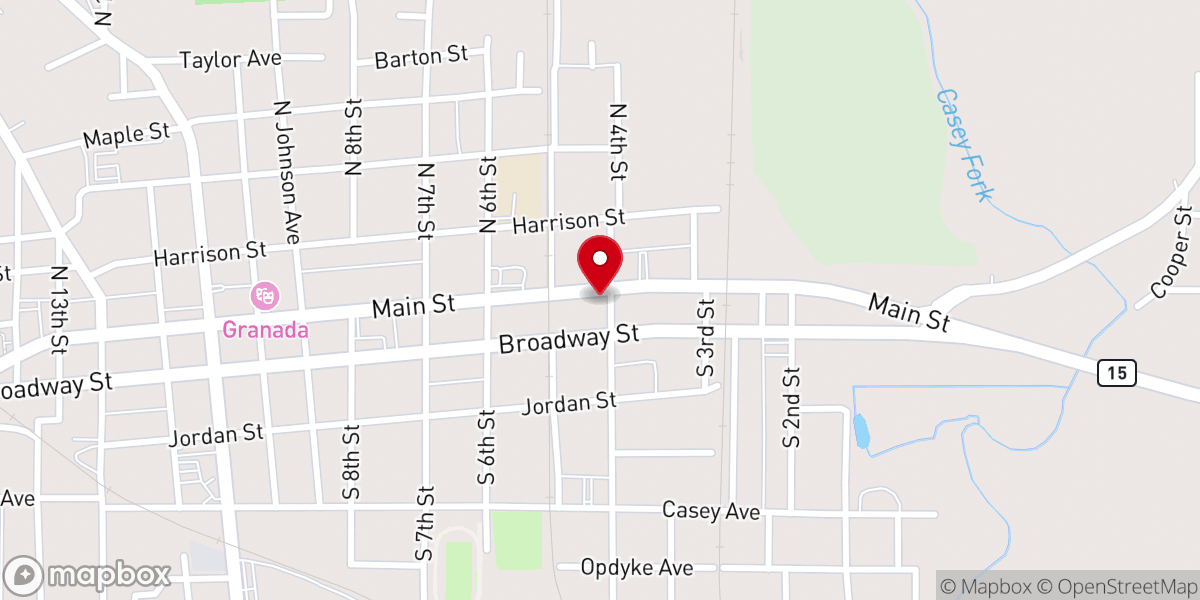 Map showing location of Epworth United Methodist Church