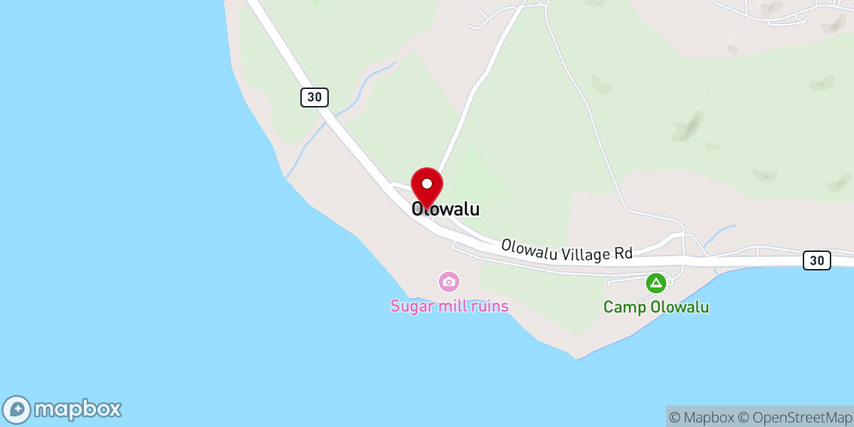 Map showing location of The Maui Butterfly Farm