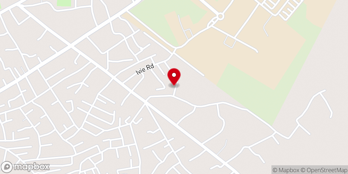 Map showing location of Gospel Stars Church