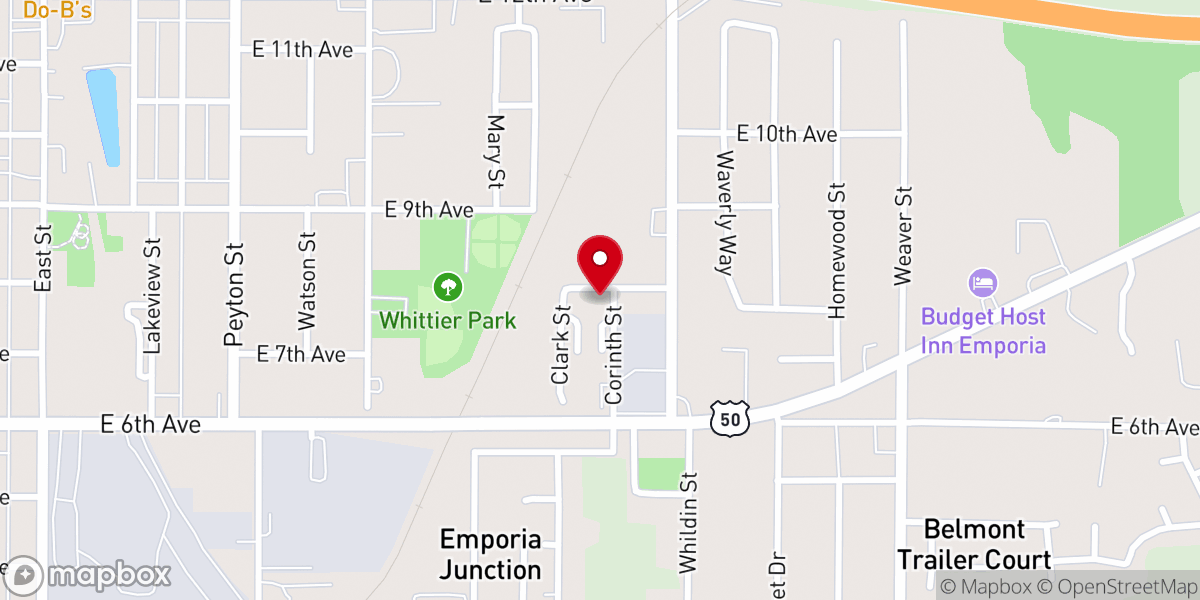 Map showing location of Church of God of Prophecy/Iglesia de Dios de la Profecía