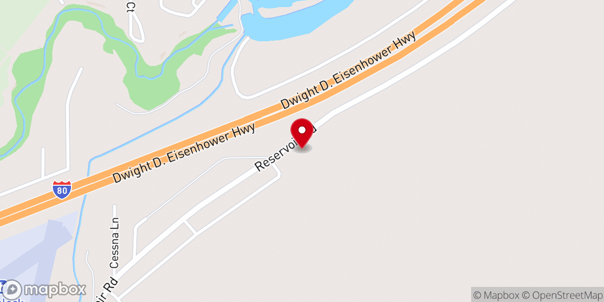 Map showing location of Big Meadow Bible Church