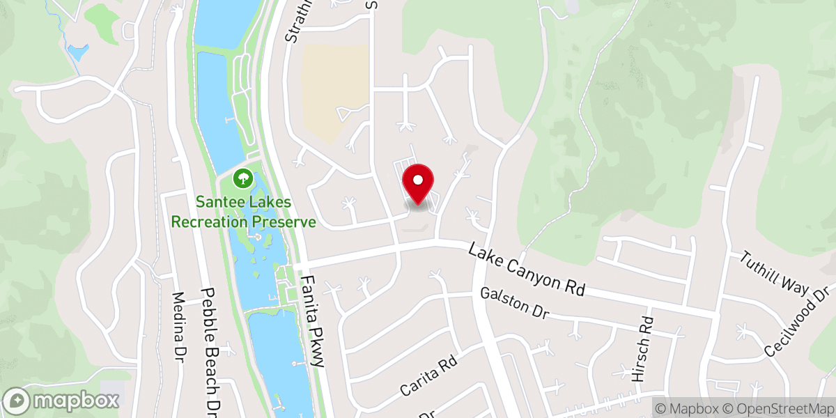 Map showing location of Guardian Angels Catholic Church