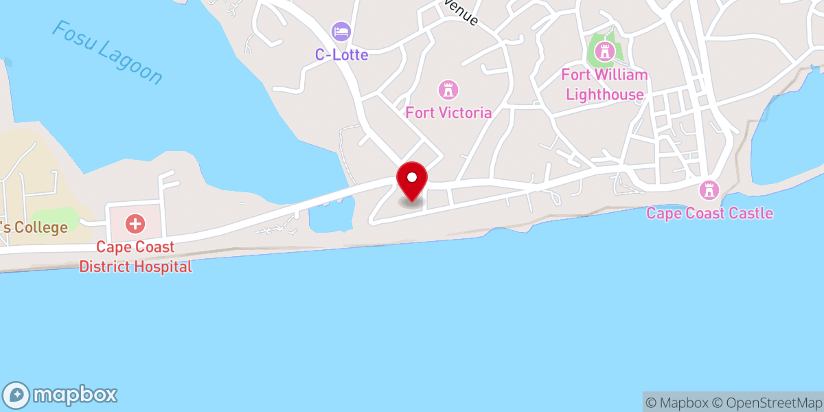 Map showing location of Calvary Life Chapel International