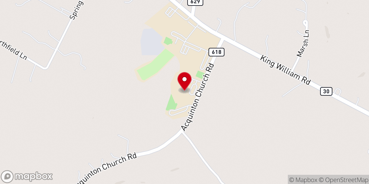 Map showing location of Cool Spring Primary/Acquinton Elementary PTO