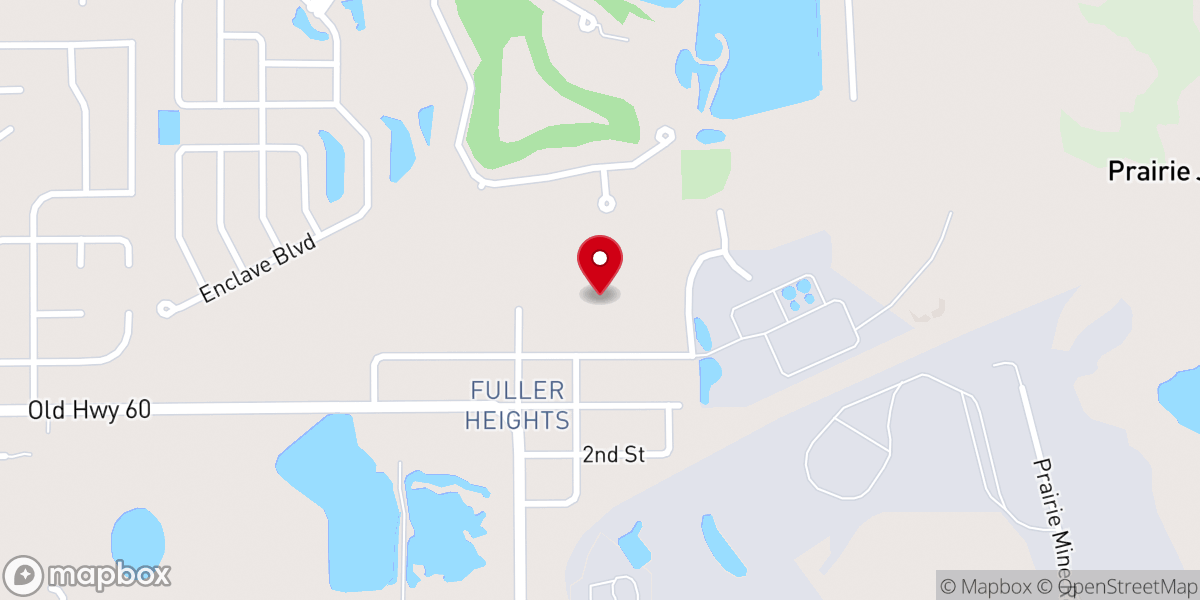 Map showing location of Fuller Heights Park