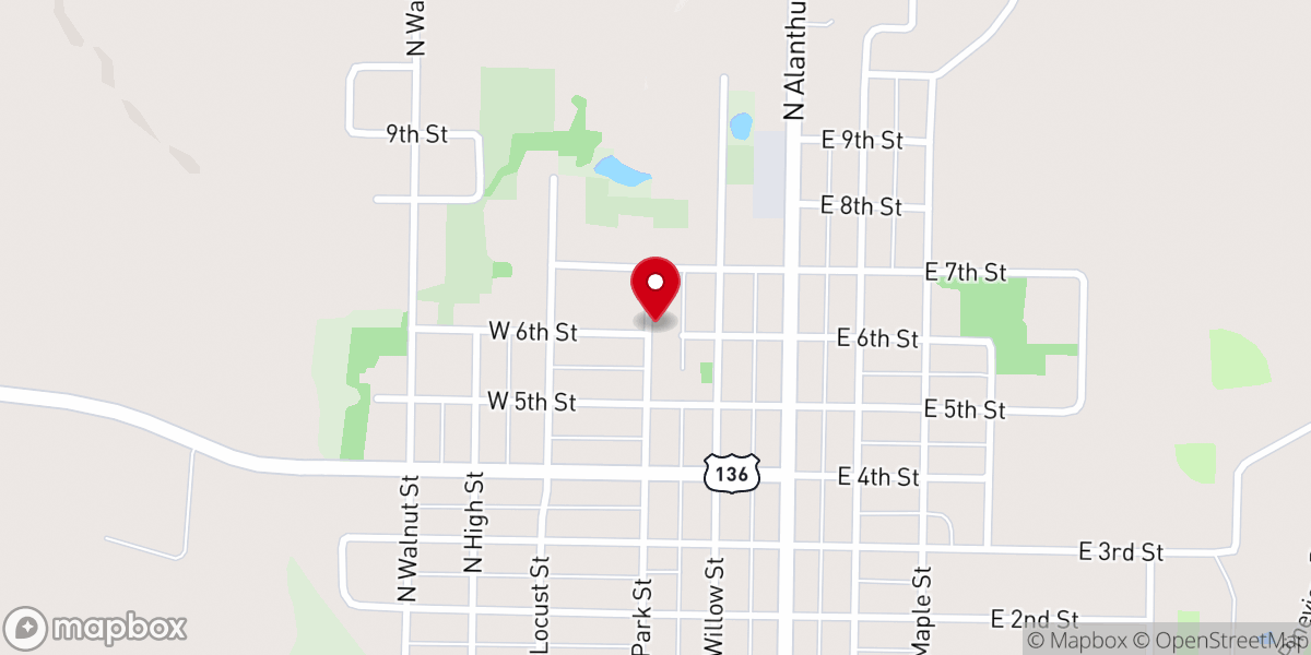 Map showing location of Stanberry Ministerial Alliance Inc