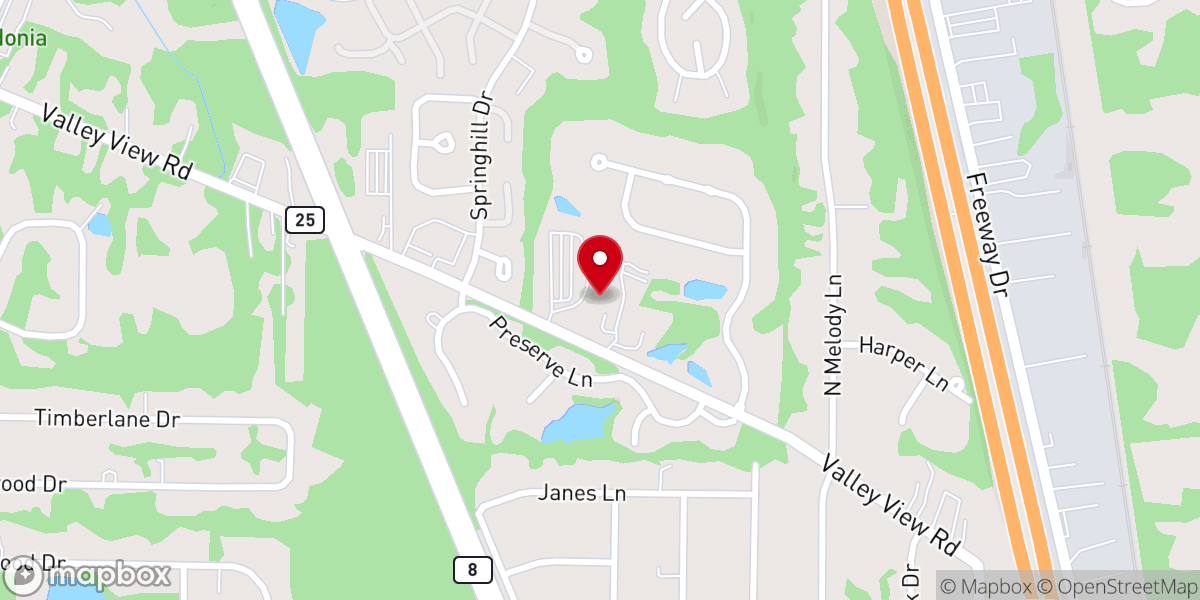 Map showing location of Faith Fellowship Church