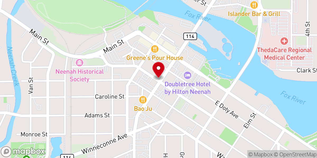 Map showing location of Boys' & Girls' Brigade