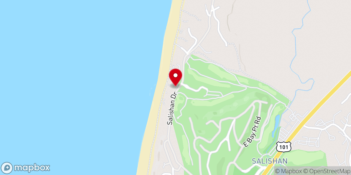 Map showing location of Salishan