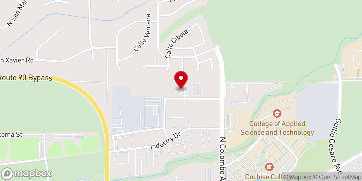 Map showing location of Embassy Christian Center