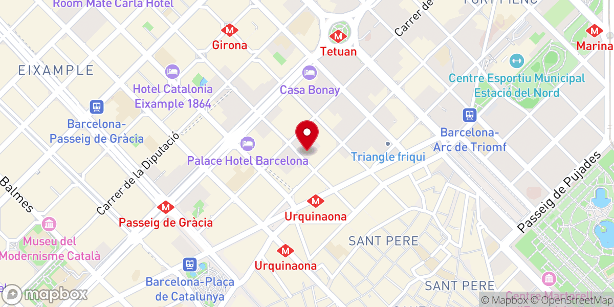 Map showing location of La Basilica Galeria