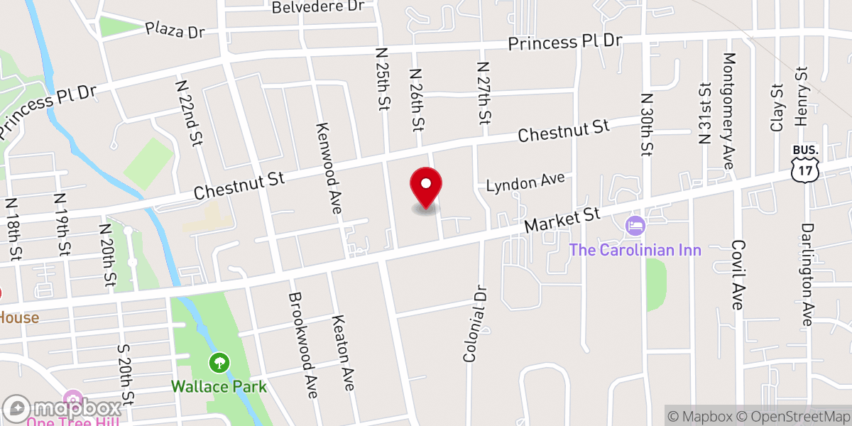 Map showing location of Damascus Road Church