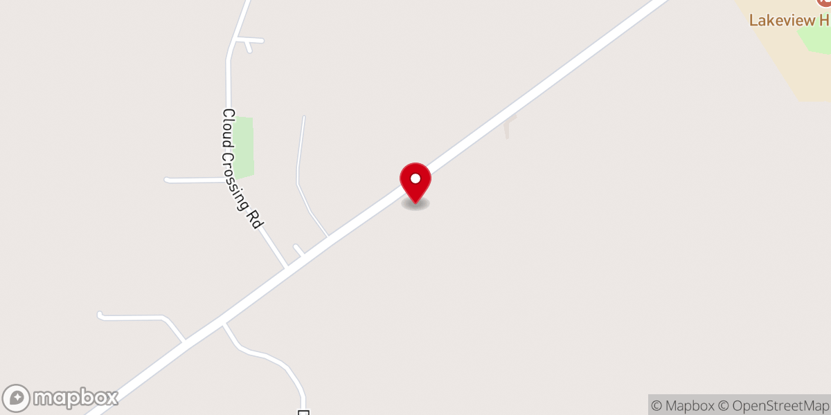 Map showing location of United Baptist Church