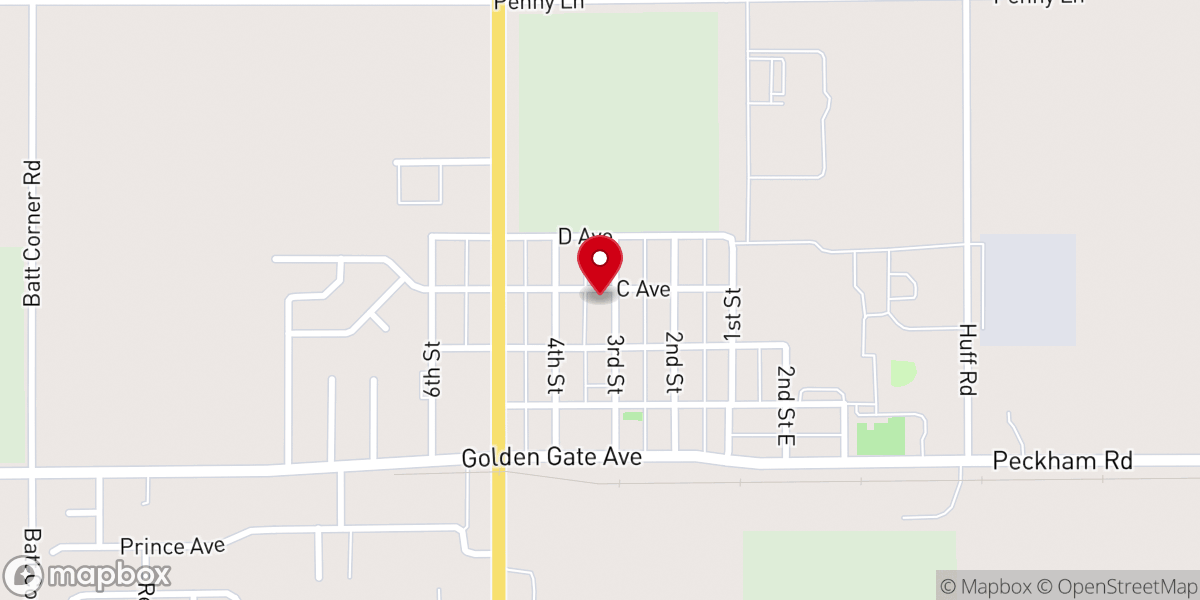 Map showing location of Iglesia Evangelica Wilder
