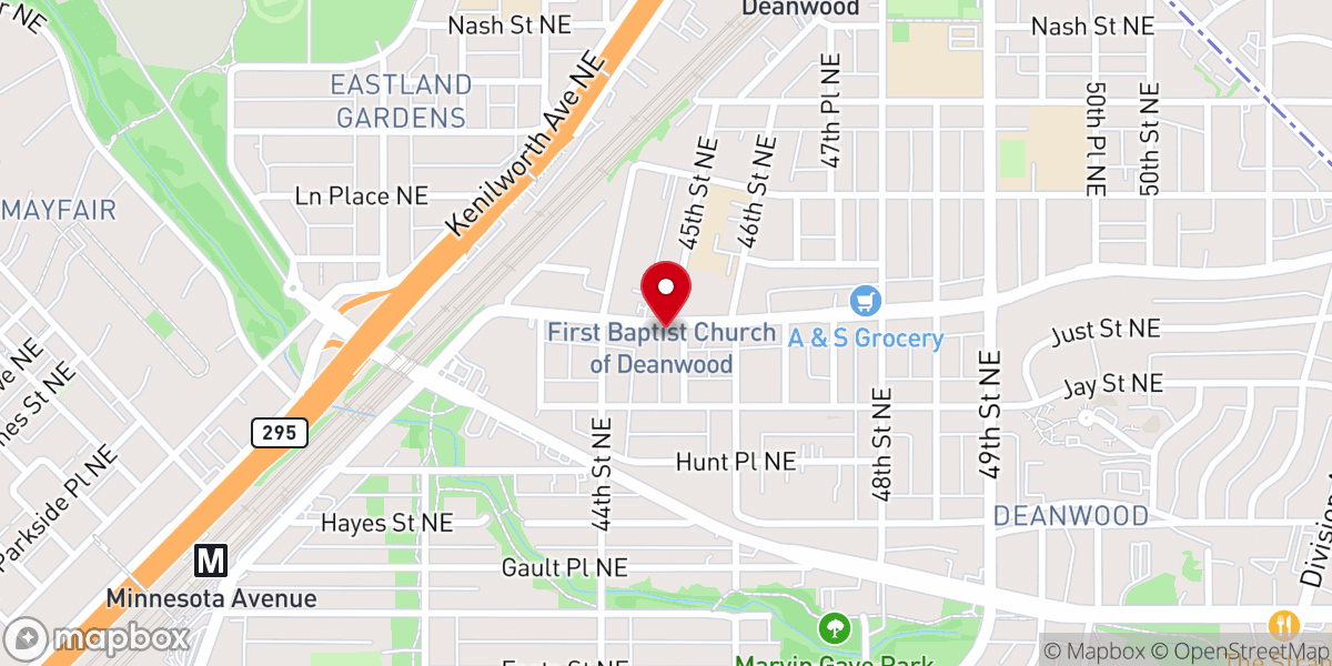Map showing location of New Beginning Way of the Cross Church