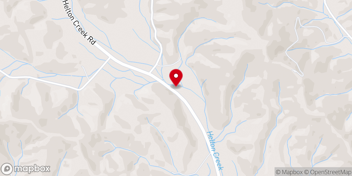 Map showing location of Sturgill Church