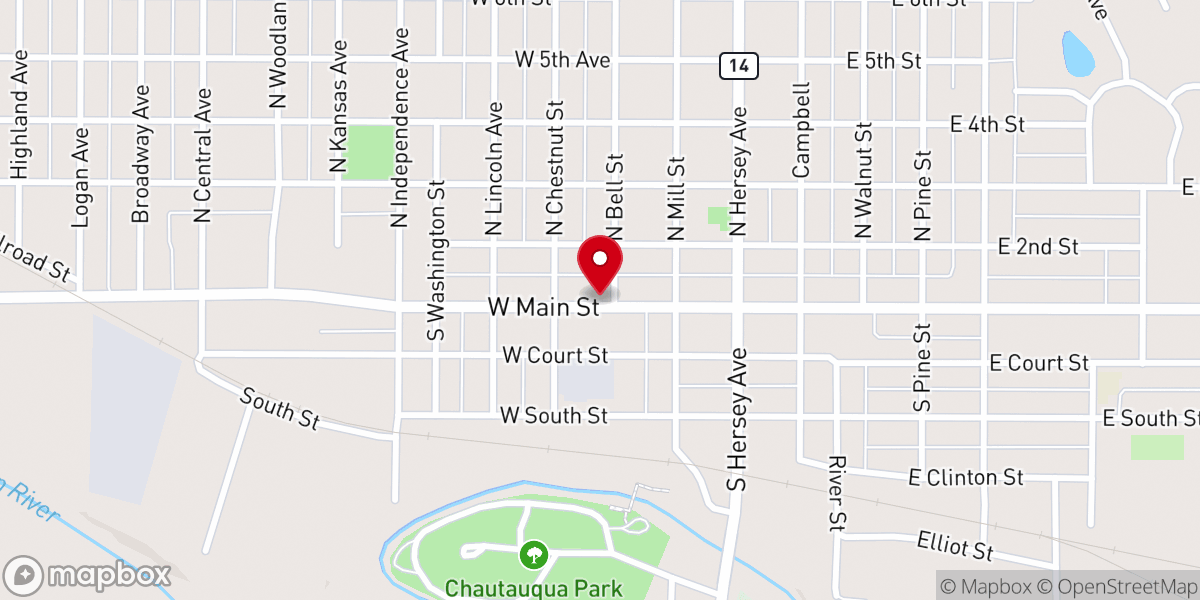 Map showing location of Solomon Valley Celebration Center