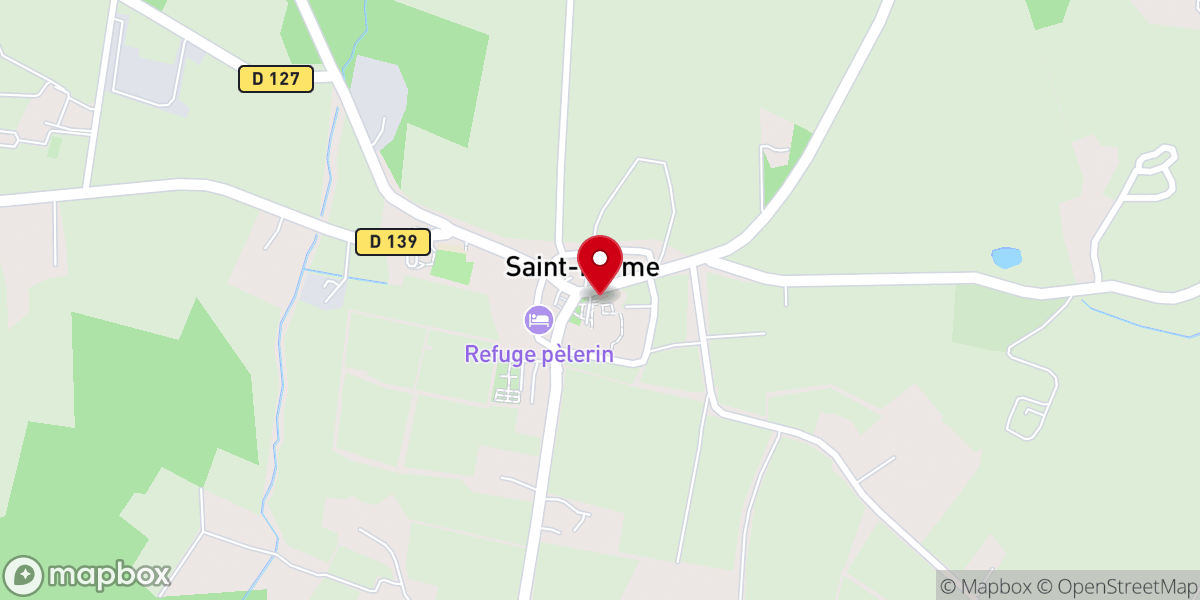 Map showing location of Abbaye de Saint-Ferme