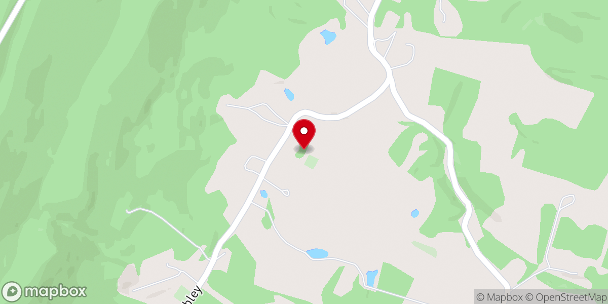 Map showing location of Mead Church
