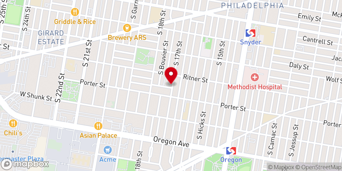 Map showing location of St Monica Roman Catholic Church