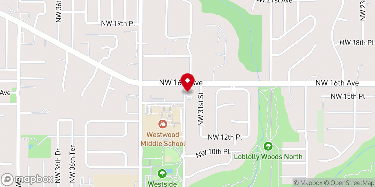 Map showing location of Covenant Church of Gainesville