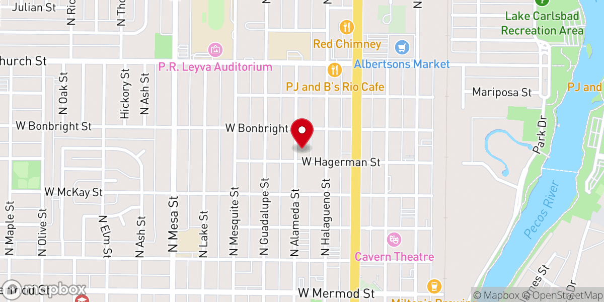 Map showing location of Pilgrim Rest Baptist Church