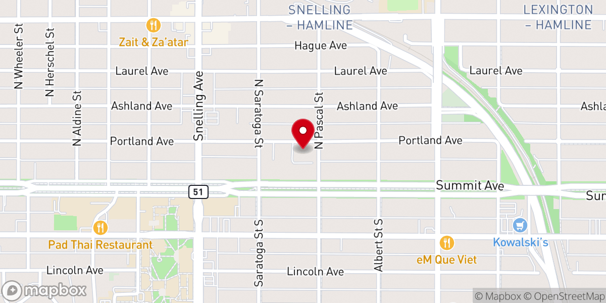 Map showing location of Bethel Christian Fellowship