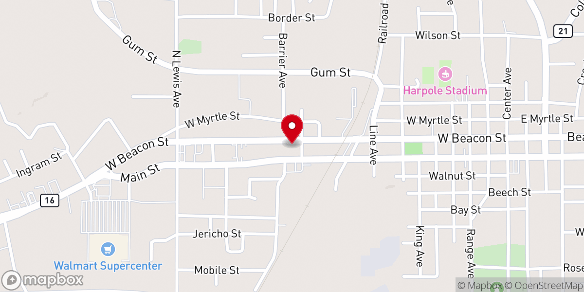 Map showing location of House of HOPE