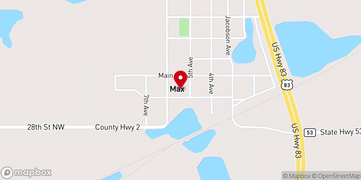 Map showing location of Our Savior Lutheran Church