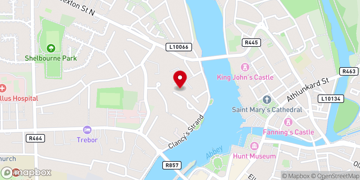 Map showing location of Priory House