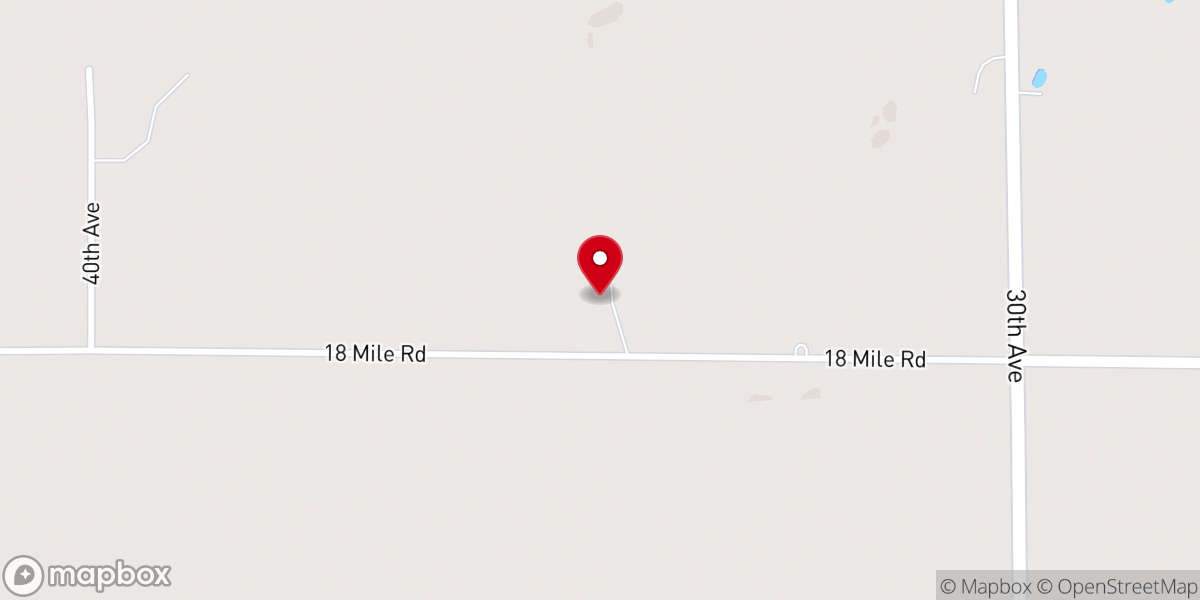 Map showing location of Barryton Conservation Club