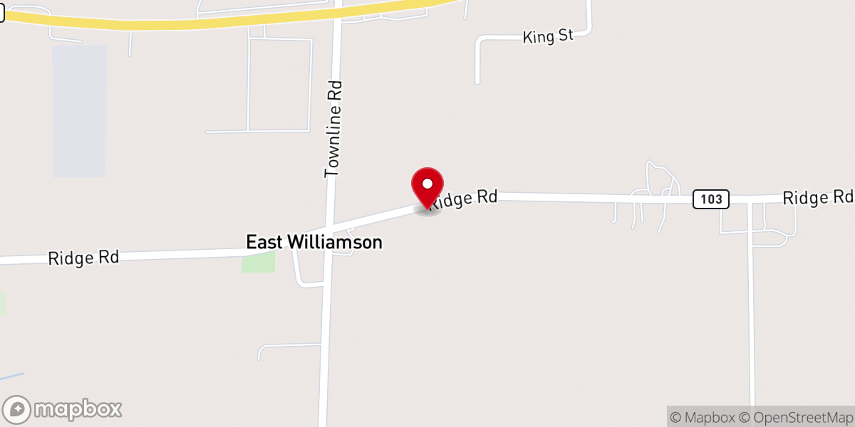 Map showing location of Christian Community Church