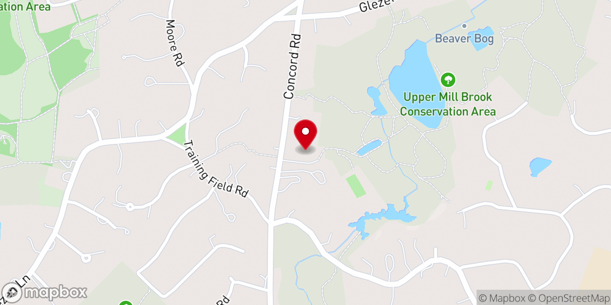 Map showing location of Peace Lutheran Church
