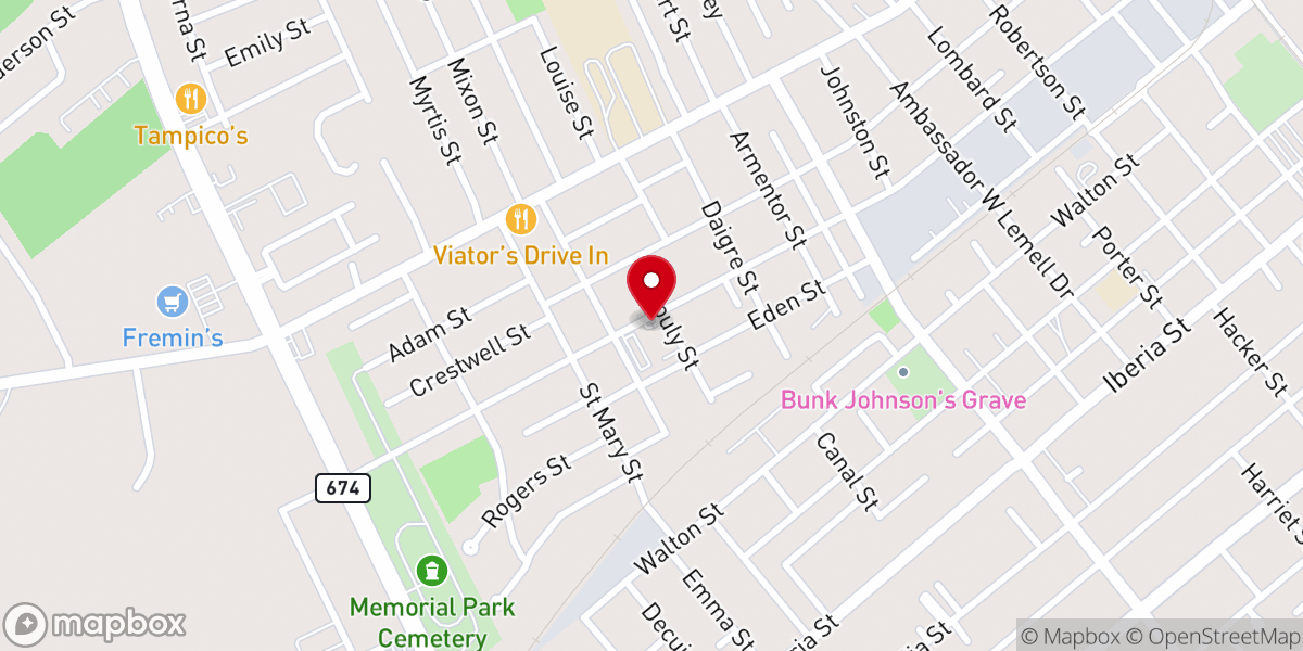 Map showing location of Our Lady of Perpetual Help Catholic Church