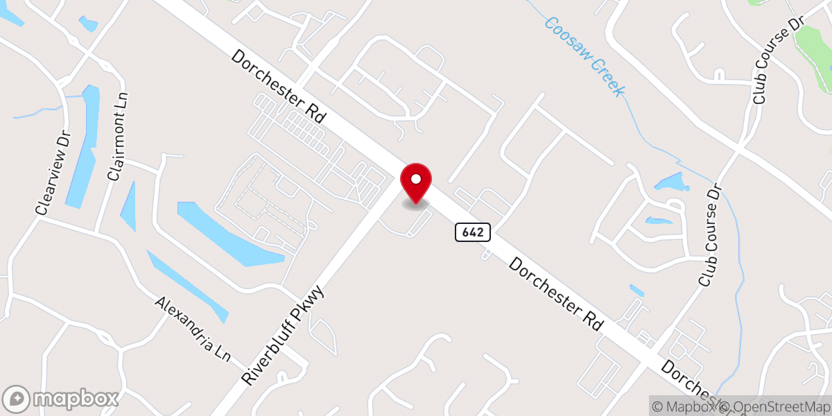 Map showing location of Community Bible Church-Smmrvll