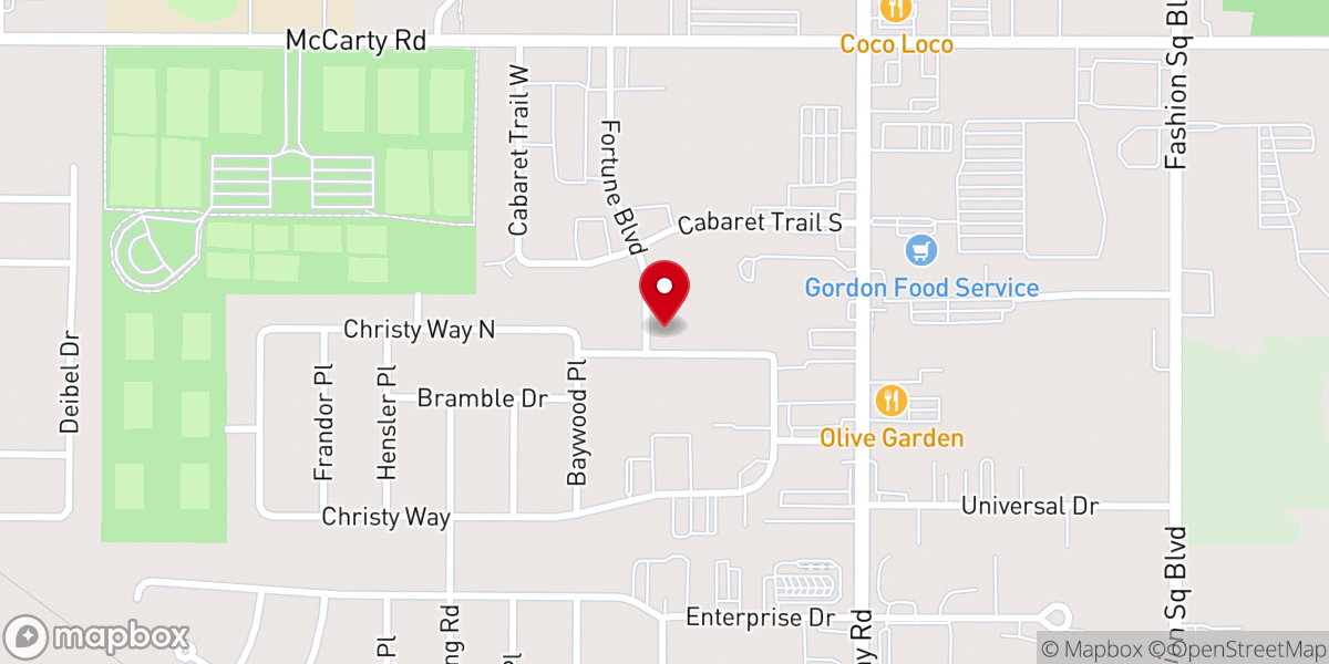 Map showing location of Bread of Life Harvest Church
