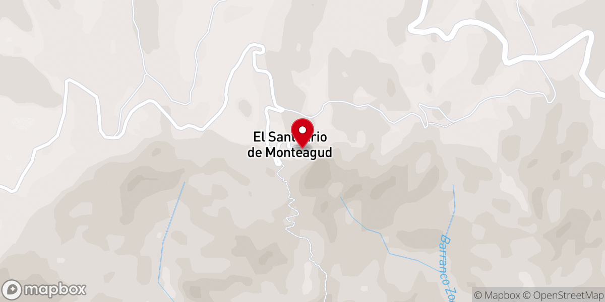 Map showing location of Santuario Virgen de la Cabeza de Monteagud