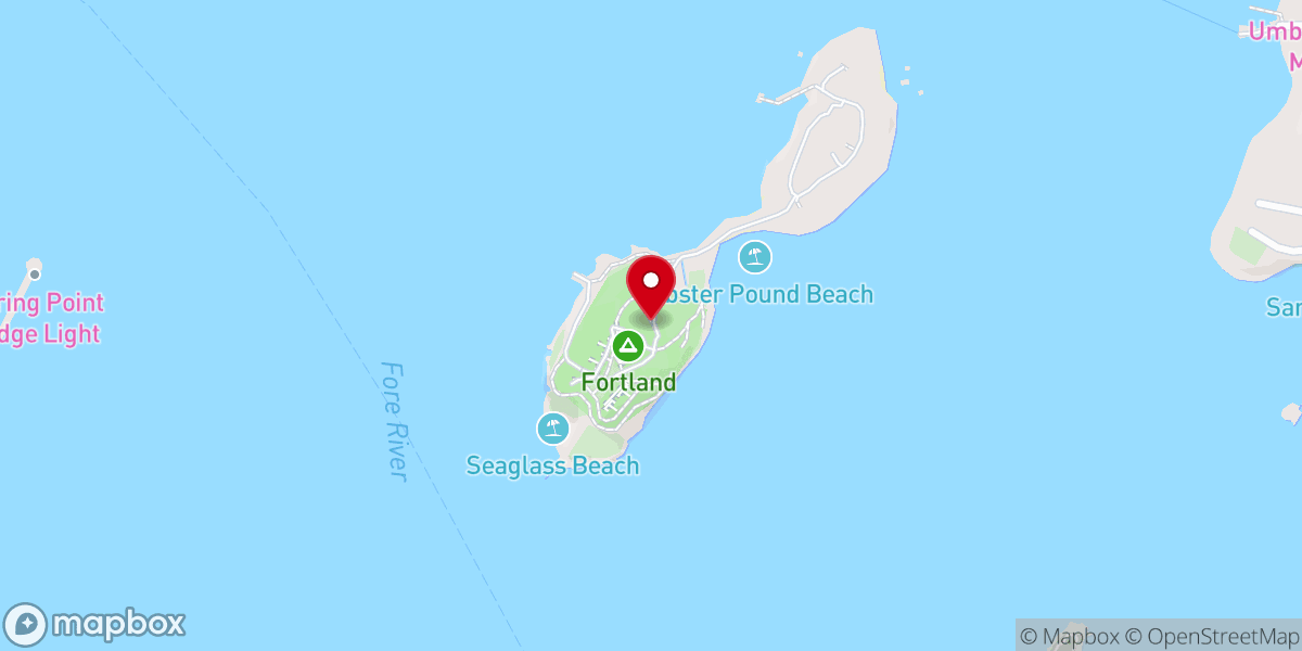 Map showing location of Campground Tabernacle