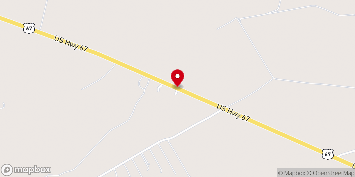 Map showing location of Stephenville Church Of God- Spanish
